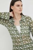 Сорочка R?sum? жіноча колір зелений regular класичний комір (3186187)