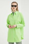 Сорочка R?sum? Rusty жіноча колір зелений relaxed класичний комір