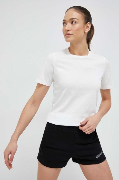 Бавовняна футболка Peak Performance колір білий (3118357)