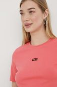 Бавовняна футболка Vans колір рожевий (3242463)