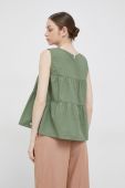 Бавовняний топ Deha колір зелений