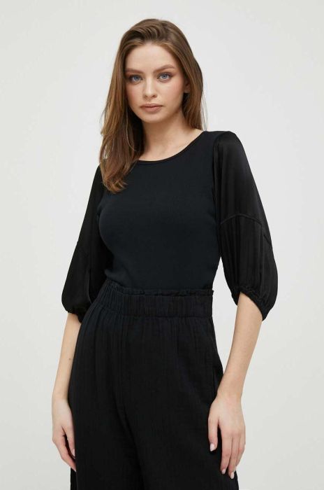 Блузка Deha колір чорний