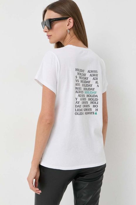 Бавовняна футболка Patrizia Pepe колір білий (3141467)