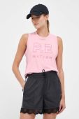 Бавовняний топ P.E Nation колір рожевий