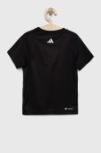 Дитяча футболка adidas G TR-ES BL колір чорний