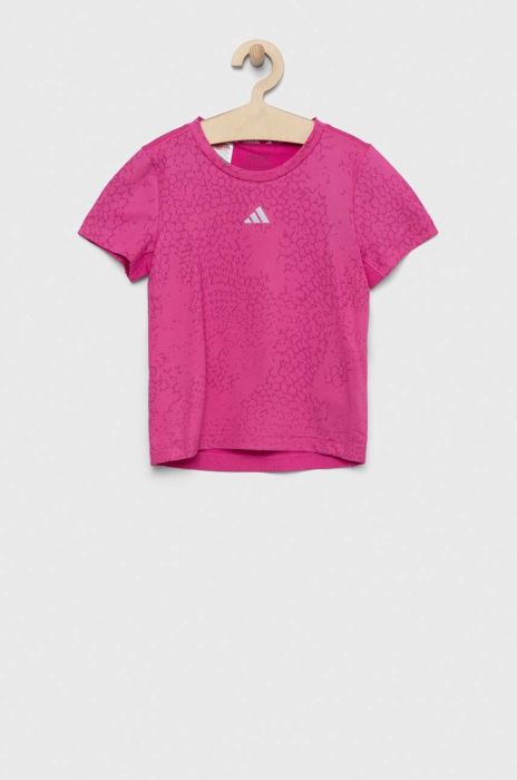 Дитяча футболка adidas G RUN TEE колір фіолетовий