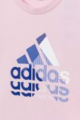 Дитяча бавовняна футболка adidas колір рожевий (2906645)