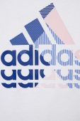 Дитяча бавовняна футболка adidas колір білий (2883414)