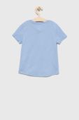 Дитяча бавовняна футболка Tommy Hilfiger колір блакитний (2887690)
