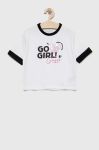 Дитяча бавовняна футболка Guess колір білий (2851533)