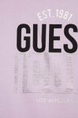 Бавовняна футболка Guess колір фіолетовий (2851541)