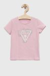 Дитяча футболка Guess колір рожевий (2967093)