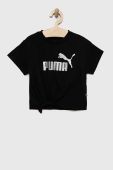 Дитяча футболка Puma ESS+ Logo Knotted Tee G колір чорний