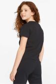 Дитяча футболка Puma ESS+ Logo Knotted Tee G колір чорний