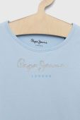 Дитяча футболка Pepe Jeans колір блакитний