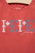 Дитяча футболка Pepe Jeans PJL GJ Non-denim колір червоний