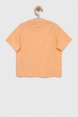 Дитяча бавовняна футболка Guess колір помаранчевий (3047086)