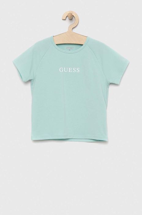 Дитяча футболка Guess колір бірюзовий (3009718)