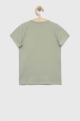 Дитяча бавовняна футболка Guess колір зелений (3047113)