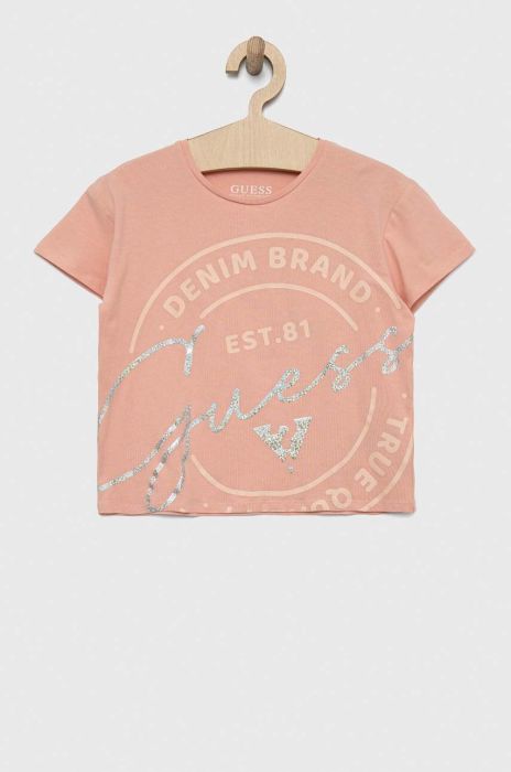 Дитяча футболка Guess колір рожевий (3047176)