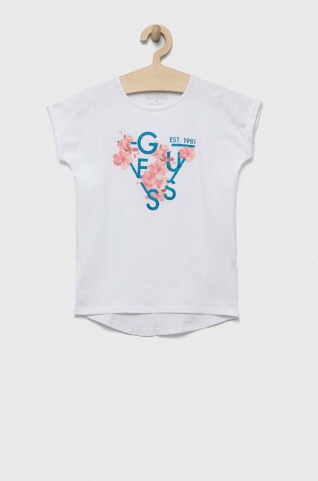 Дитяча футболка Guess колір білий (3261579)