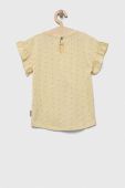 Дитяча бавовняна футболка Guess колір жовтий