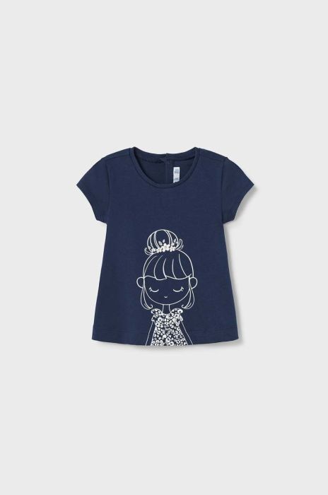 Дитяча бавовняна футболка Mayoral колір синій (2932506)