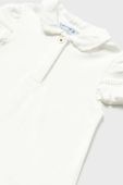 Футболка для немовлят Mayoral колір білий з коміром