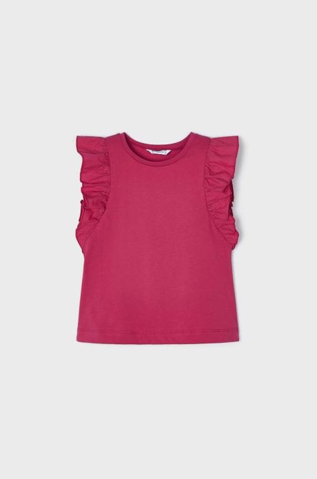 Дитячий бавовняний топ Mayoral колір бордовий (2945277)