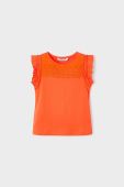 Дитячий бавовняний топ Mayoral колір помаранчевий (2945317)