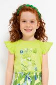 Дитяча бавовняна футболка Mayoral колір зелений (2945381)