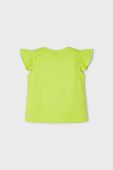 Дитяча бавовняна футболка Mayoral колір зелений (2945381)
