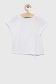 Дитяча бавовняна футболка United Colors of Benetton колір білий (3275670)