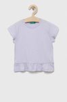 Дитяча футболка United Colors of Benetton колір фіолетовий (3171250)