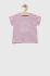 Бавовняна футболка для немовлят United Colors of Benetton колір рожевий