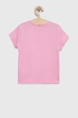Дитяча бавовняна футболка United Colors of Benetton колір фіолетовий (2980825)