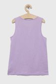 Дитячий бавовняний топ United Colors of Benetton колір фіолетовий (3275713)