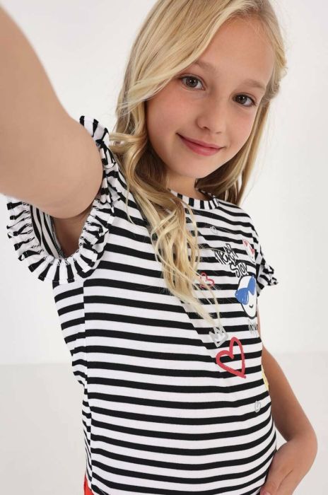 Дитяча футболка Mayoral колір чорний (2980943)