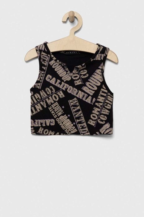 Дитячий топ Sisley колір чорний (3249049)