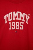 Дитяча бавовняна футболка Tommy Hilfiger Колір червоний колір червоний