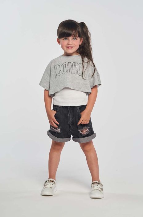 Дитяча футболка Birba&Trybeyond колір сірий