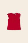 Дитячий бавовняний топ Mayoral колір червоний