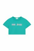 Дитяча бавовняна футболка Marc Jacobs колір зелений (3062912)