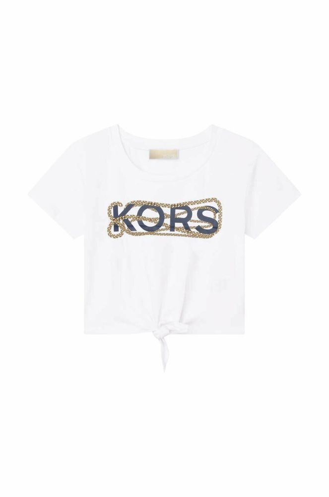 Дитяча бавовняна футболка Michael Kors колір білий (3059021)