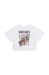 Дитяча бавовняна футболка Kenzo Kids колір білий (3075938)