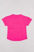 Дитяча бавовняна футболка zippy колір рожевий