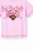 Дитяча бавовняна футболка Desigual Pink Panther колір рожевий
