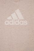 Дитяча футболка adidas G FI BL колір бежевий візерунок
