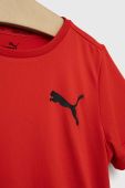 Дитяча футболка Puma ACTIVE Small Logo Tee B колір червоний з принтом
