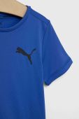 Дитяча футболка Puma ACTIVE Small Logo Tee B колір фіолетовий з принтом